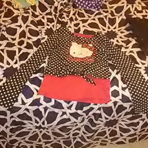 A hello Kitty crop to whit under shirt long sleeve